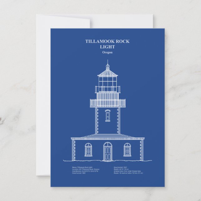 Tillamook Rock Lighthouse - Oregon – AD Card (Front)
