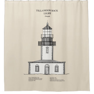 Tillamook Rock Lighthouse - Oregon - SBD Shower Curtain