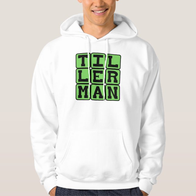 Tillerman, Boat Steerer Hoodie (Front)