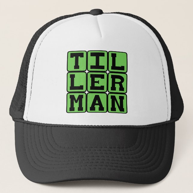 Tillerman, Boat Steerer Trucker Hat (Front)