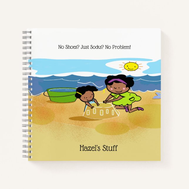 Tillie Tuppet Spiral Notebook for Summer Time Fun (Front)