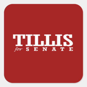 TILLIS FOR SENATE 2014 SQUARE STICKER