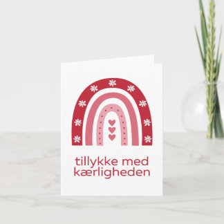 Tillykke med kærligheden, Danish wedding Card