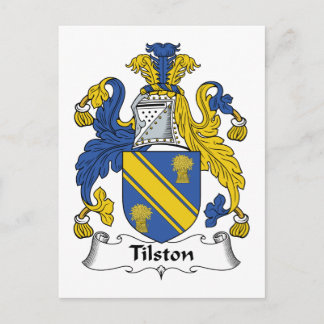 Tilston Family Crest Postcard
