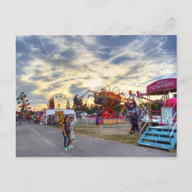 Tilt-A-Whirl Romance Postcard (Front)