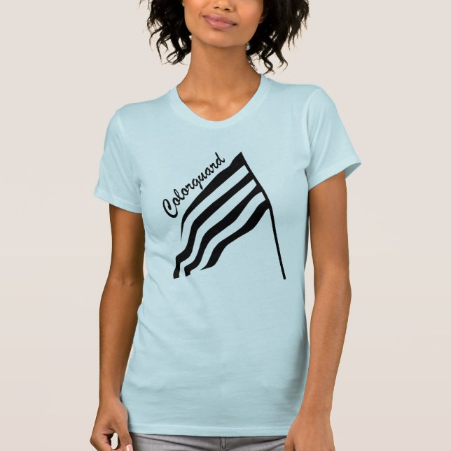 Tilted Colorguard Flag T-Shirt (Front)