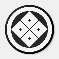 Tilted four-square-eyes in a circle
