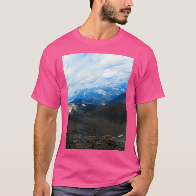 Tilted Mountains Jasper National Park  Active T-Shirt (Front)