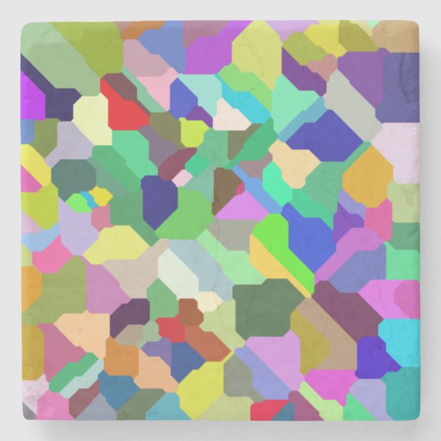 Tilted Tile Marble Coaster (Front)