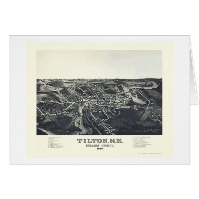 Tilton, NH Panoramic Map - 1884 (Front Horizontal)