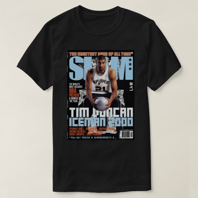 Tim Duncan vintage SLAM T-Shirt (Design Front)