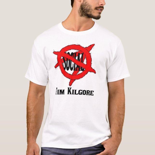 Tim Kilgore AntiSocial Anarchist (Light) T-Shirt (Front)