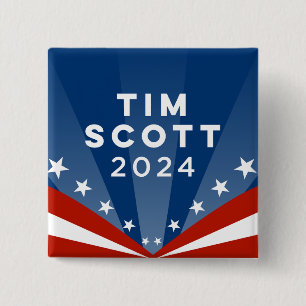 Tim Scott 2024 15 Cm Square Badge
