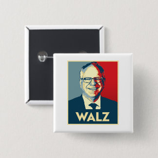 Tim Walz 15 Cm Square Badge