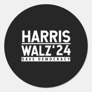 Tim-walz-2024 Election Men Women Kids Waltz Classic Round Sticker