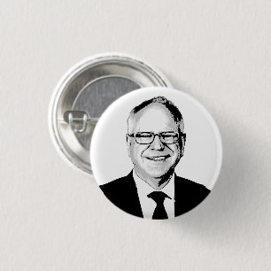 Tim Walz 3 Cm Round Badge
