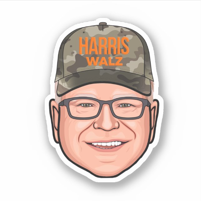 Tim Walz Camouflage Hat (Front)