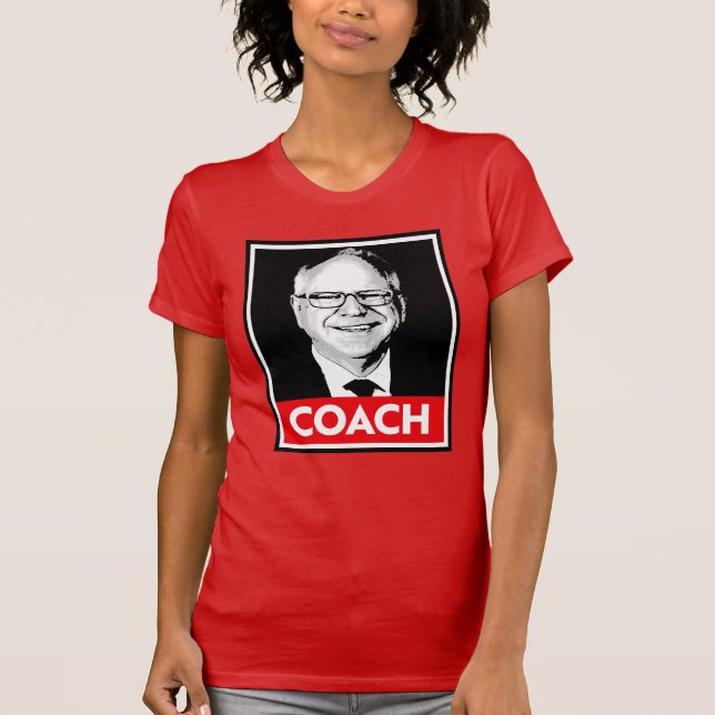 Tim Walz COACH T-Shirt (Front)