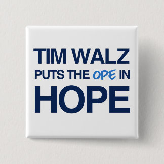 Tim Walz Fan Club 15 Cm Square Badge