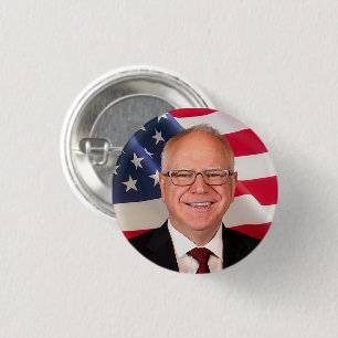 Tim Walz for America 3 Cm Round Badge