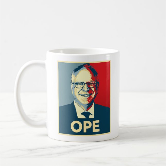 Tim Walz OPE Coffee Mug (Left)