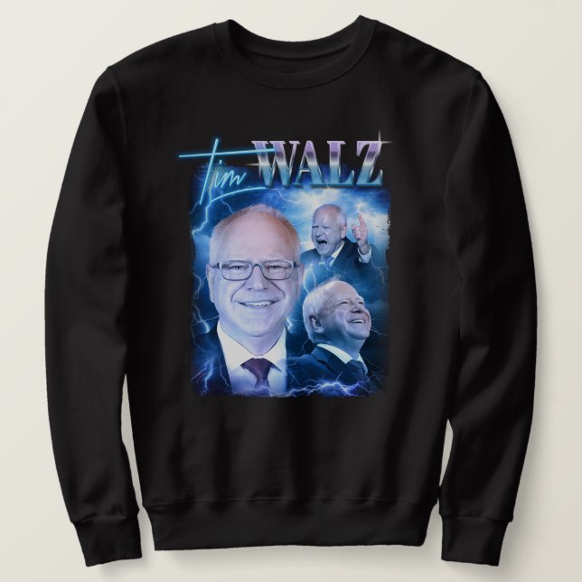 Tim Walz Retro 90s Sweatshirt (Design Front)