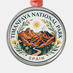 Timanfaya National Park Spain Metal Tree Decoration