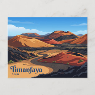 Timanfaya National Park Spain Postcard
