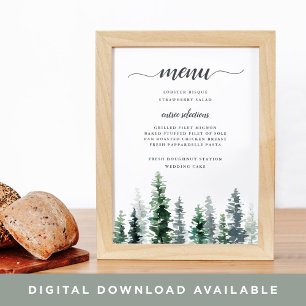 Timber Grove Menu Sign