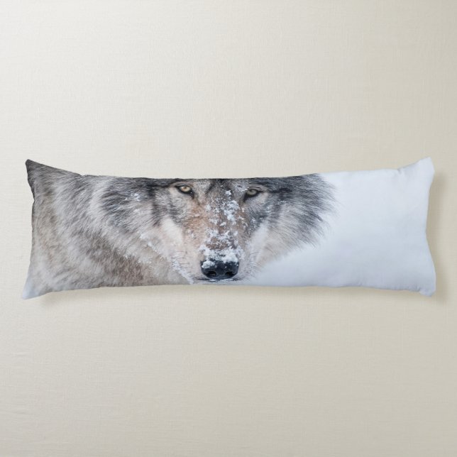 Timber Wolf  Body Cushion (Front)