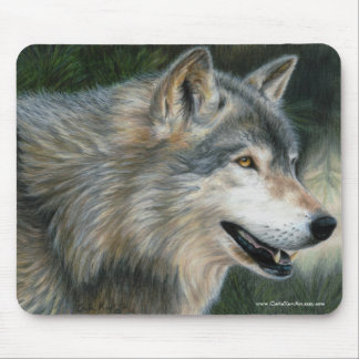 Timber Wolf mousepad