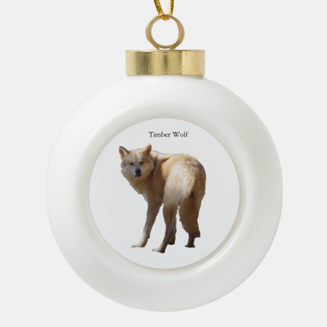 Timber Wolf ornament (Front)