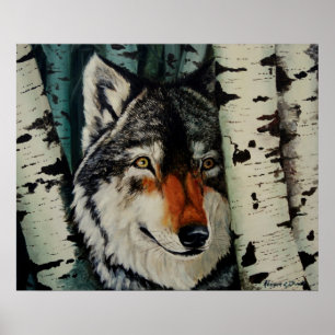 "Timber Wolf" Poster