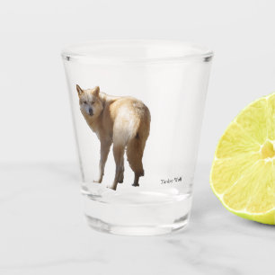 Timber Wolf shot glass