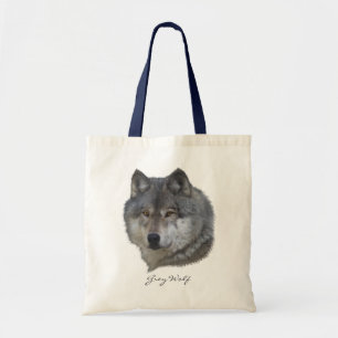 TIMBER WOLF Wildlife Tote Bag
