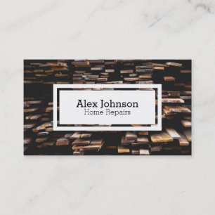Timber wood Home repair business card