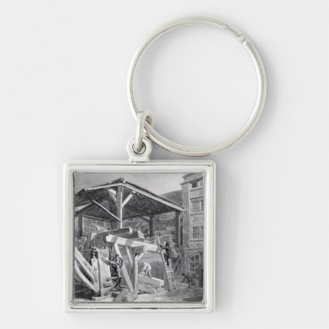 Timber Yard, Finsbury, 1825 Key Ring (Front)