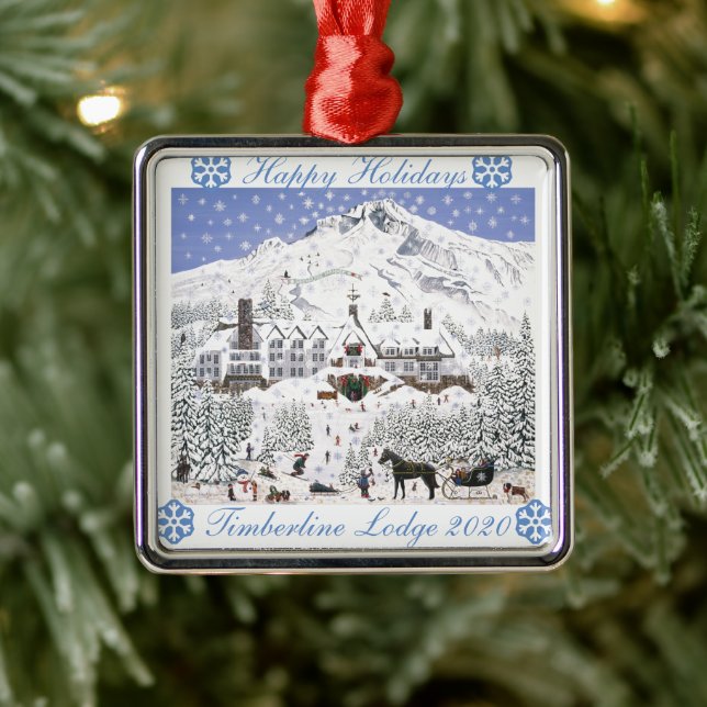 Timberline Lodge Christmas Ornament (Tree)