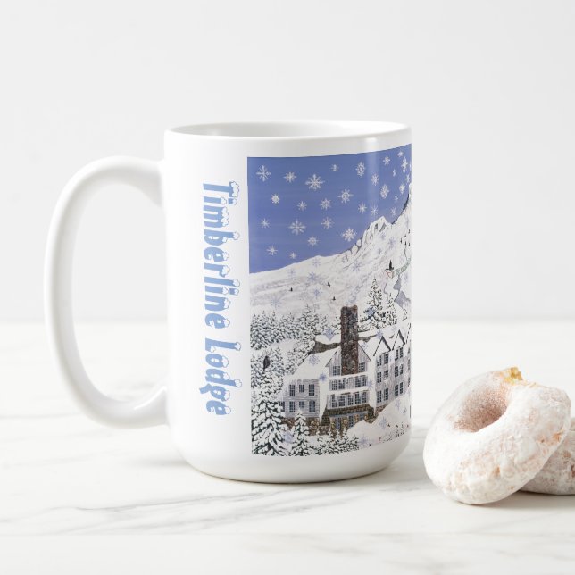 Timberline Lodge Coffee Mug (With Donut)
