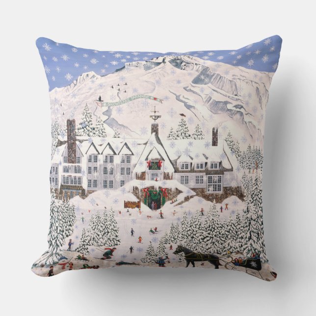 Timberline Lodge ~ Mount Hood Pillow (Front)