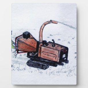 Timberwolf wood chipper plaque