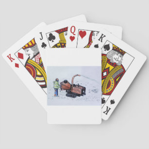 Timberwolf wood chipper playing cards