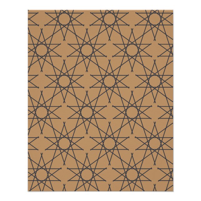 Timbuktu Clay Geometric Pattern Poster (Front)