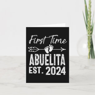 Time Abuelita 2024 Mothers Day Soon To Be Grandma Card