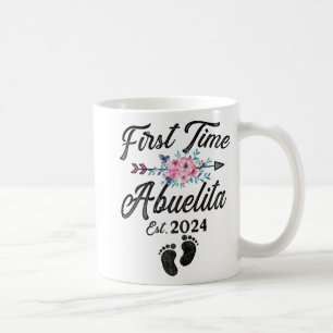 Time Abuelita 2024 Mothers Day Soon To Be Grandma Coffee Mug