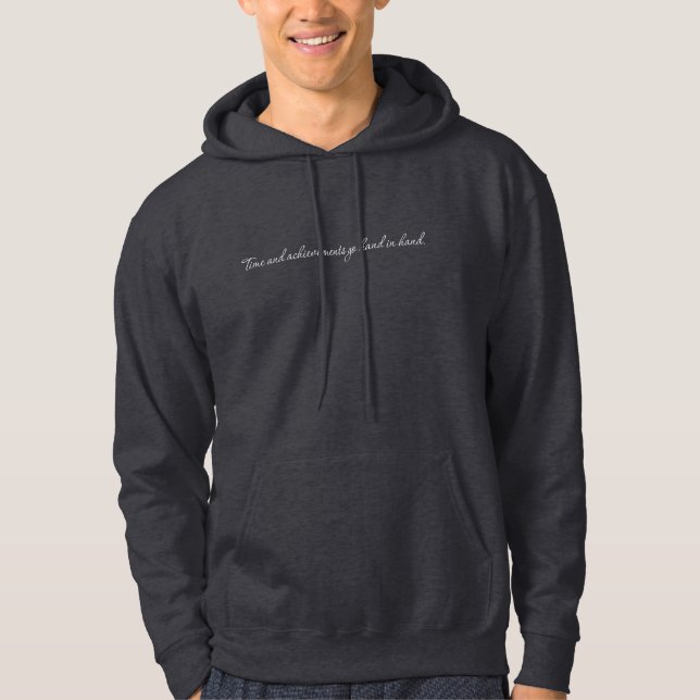 Time And Achievements Men's Basic Hoodie (Front)