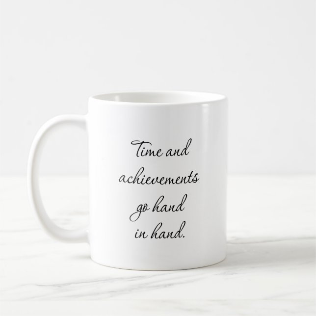 Time And Achievements Mug (Left)