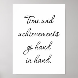 Time And Achievements Poster