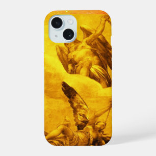 TIME AND FAME ALLEGORY Gold Yellow iPhone 15 Case