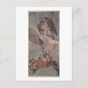 Time and Fame, from the sacristy (fresco) Postcard